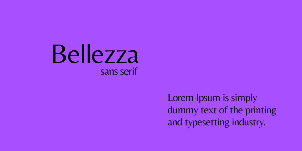 Bellezza is best fonts for apps