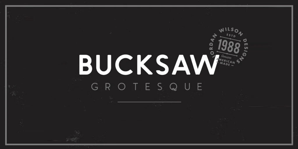 Bucksaw Grotesque is best fonts for apps