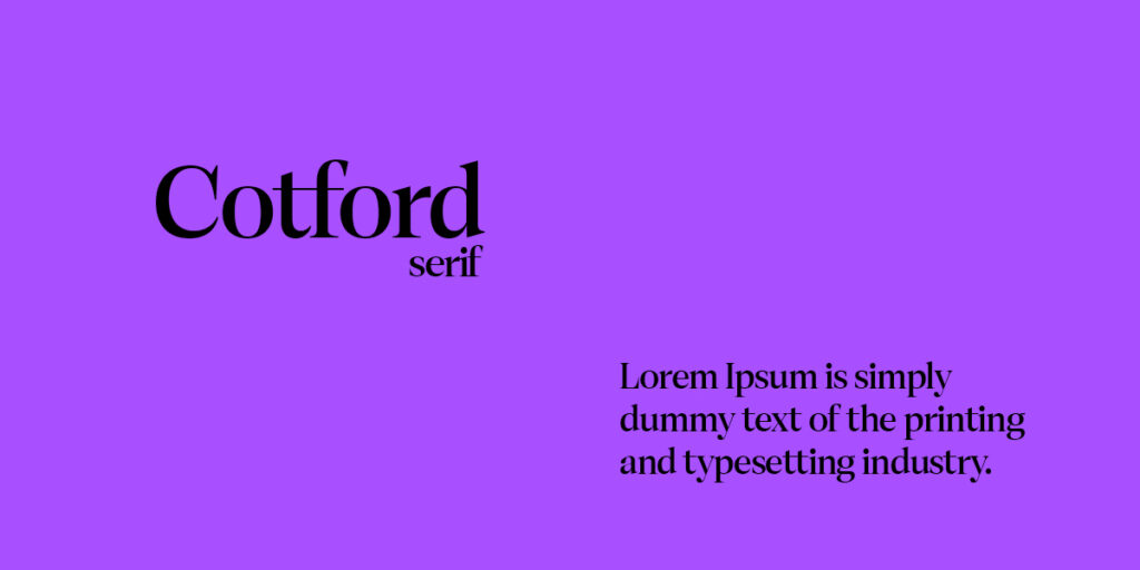 Cotford is best fonts for apps