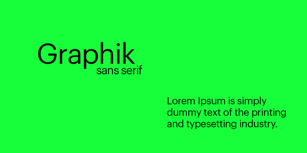Graphik is best fonts for apps