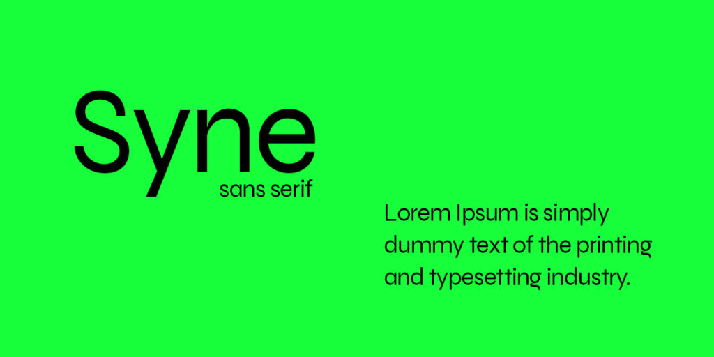 best modern fonts for mobile apps
no 1 syne sans serif