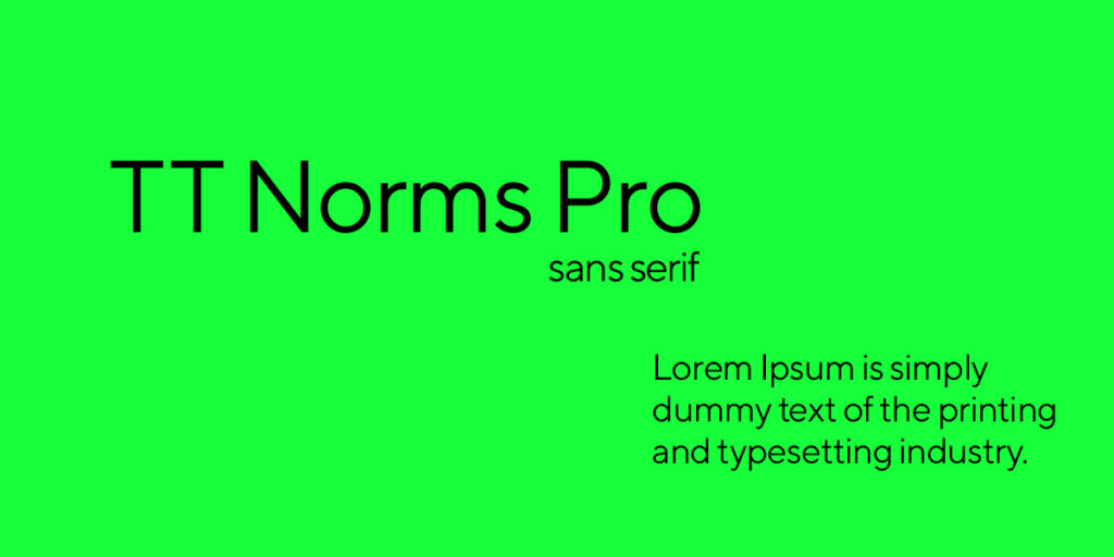 TT Norms Pro is best fonts for apps