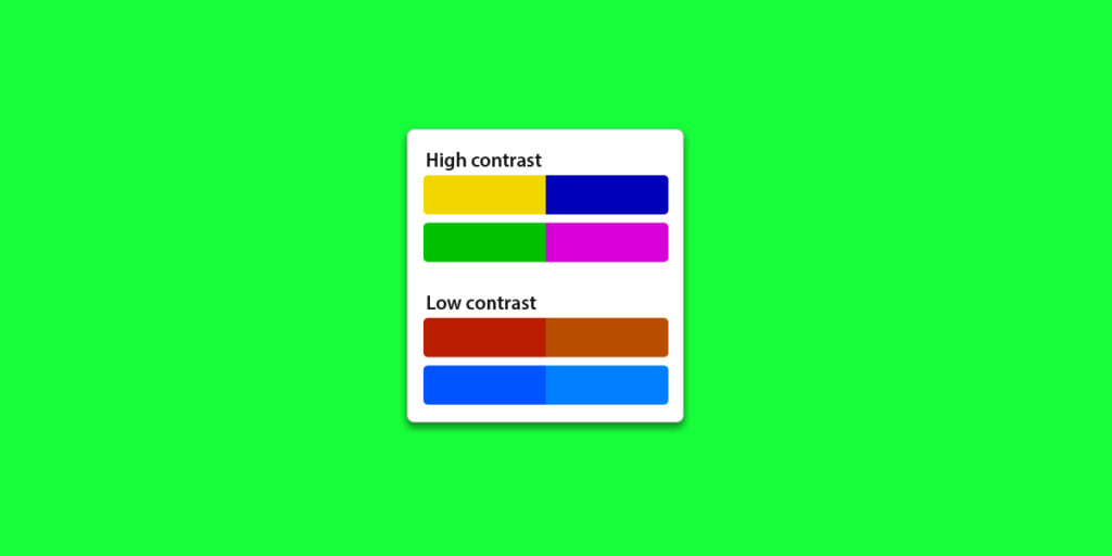 Using contrast and color to make elements stand out - Visual hierarchy in UX design