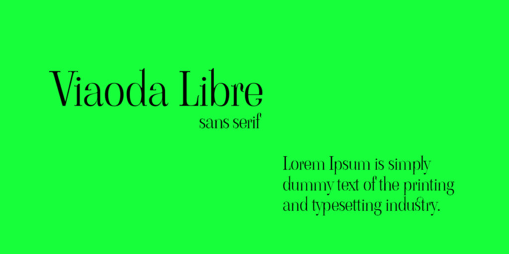 Viaoda Libre is best fonts for apps