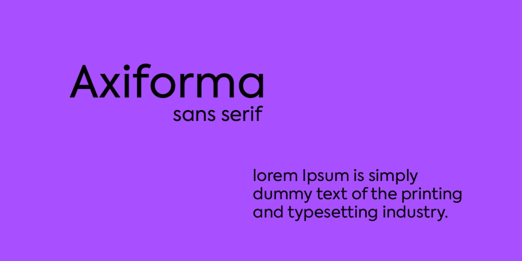 axiforma is best fonts for apps