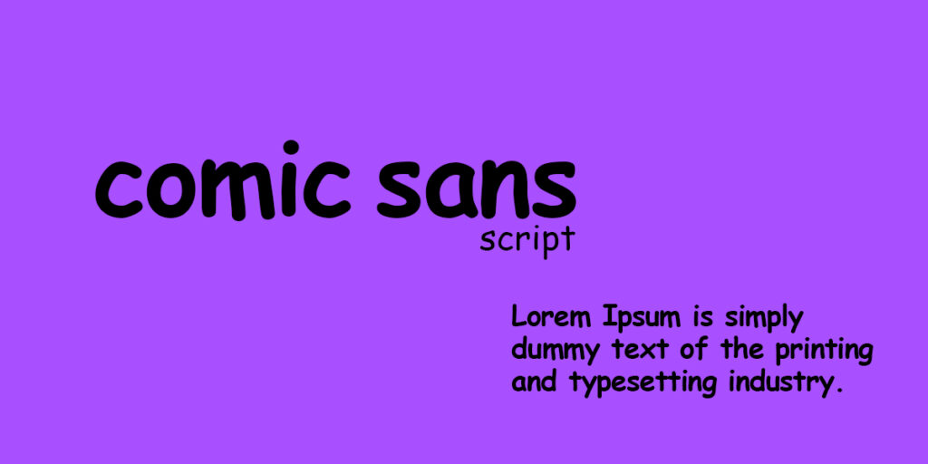 comic sans is best fonts for apps