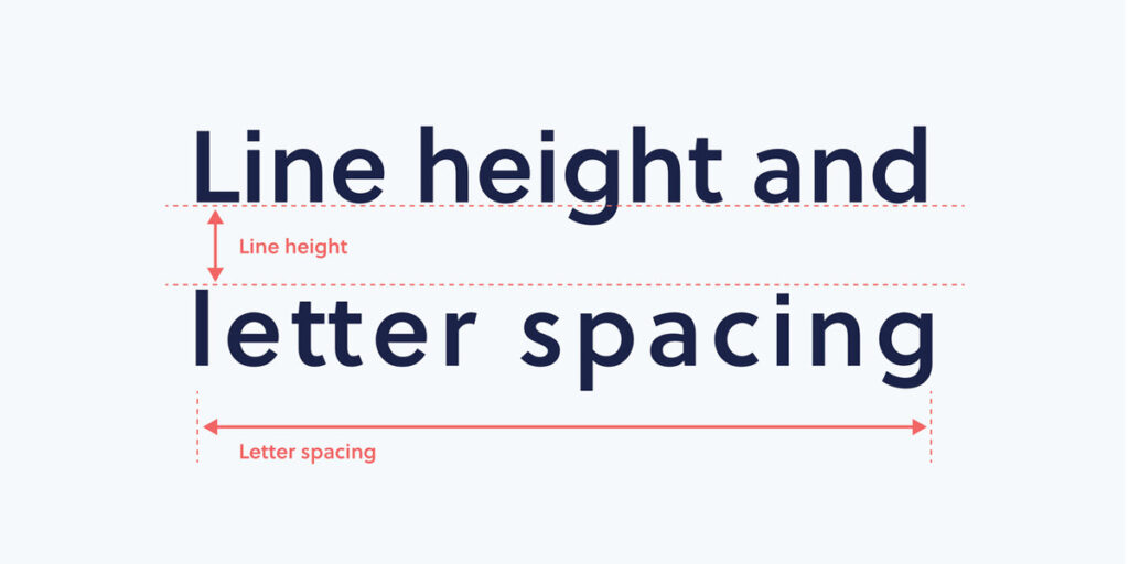 Typography Letter and Line Spacing