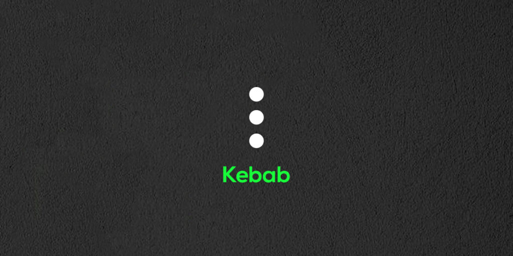 Kebab Icon for Website Navigation