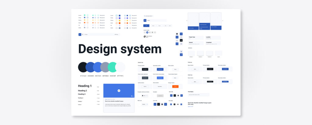 A design system which has multiple features with it.