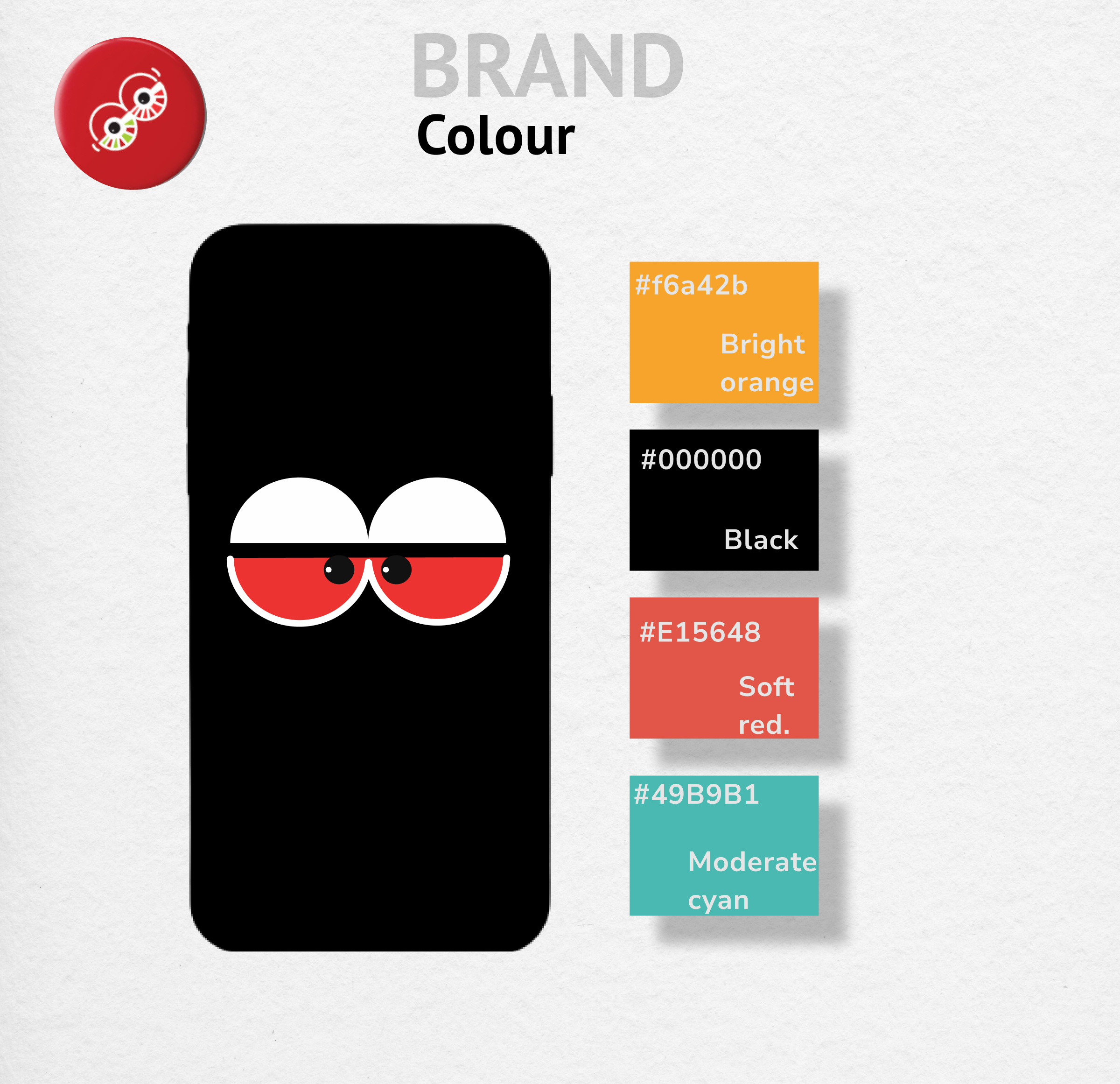 Brand Colour of UI & UX Design for Buzzhawkker