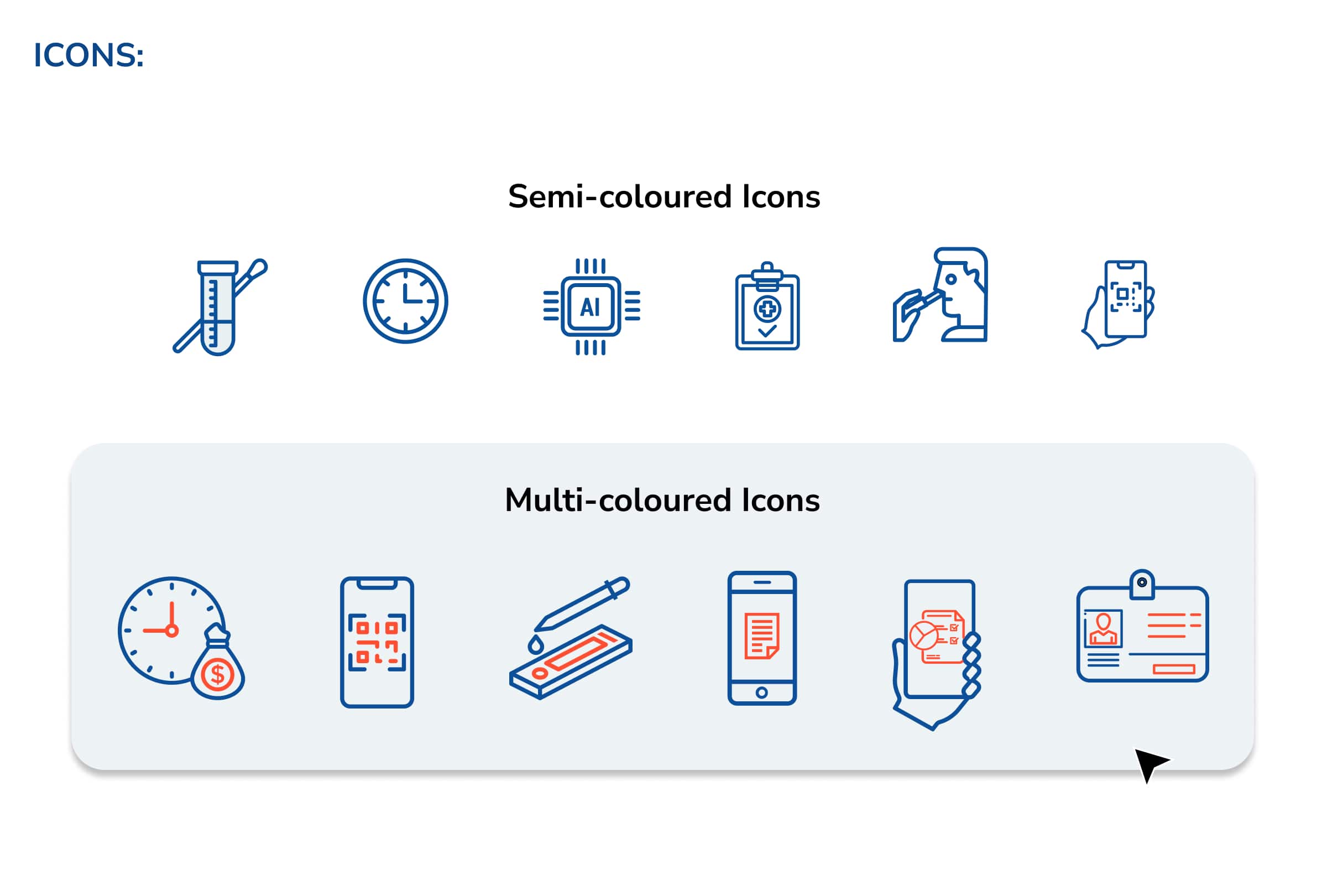Icons for UX & UI Design for Covifind